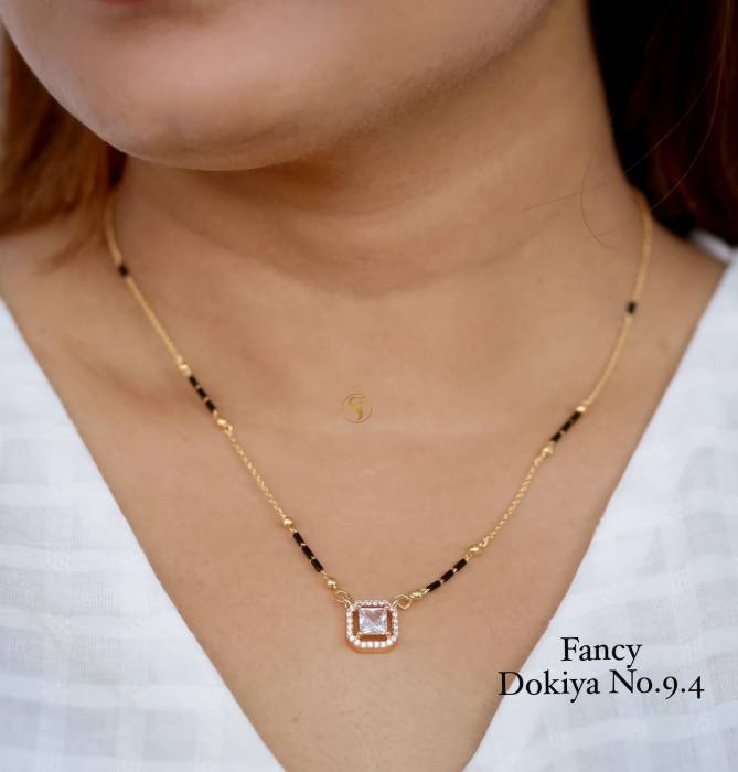 Designer Daily Wear Dokiya Mangalsutra 20 Wholesale Shop In Surat
